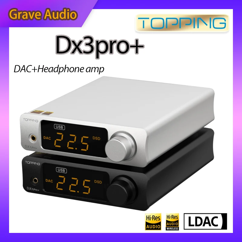 Усилитель для наушников TOPPING DX3PRO Plus Bluetooth 5 0 DAC XU208 ES9038Q2M | Электроника