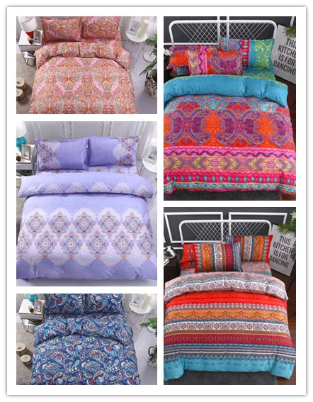 

Bohemian 2/3 pcs bedding set Mandala duvet cover set with Pillowcase Twin/Full/Queen/king size bedding sets