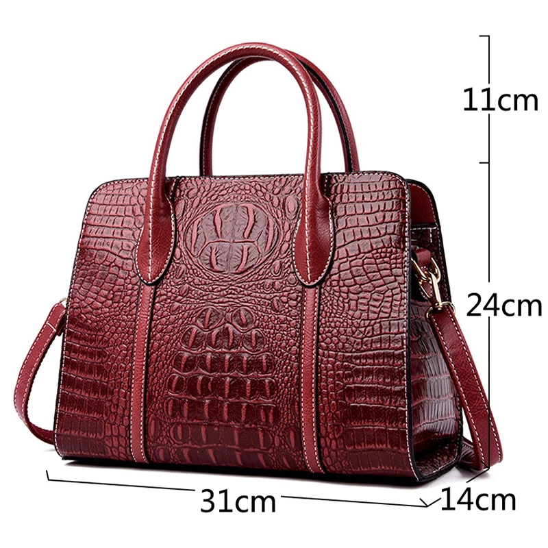 Brand luxury handbags women bags designer crocodile pattern lady handbag fashion shoulder crossbody bags for women tote bag