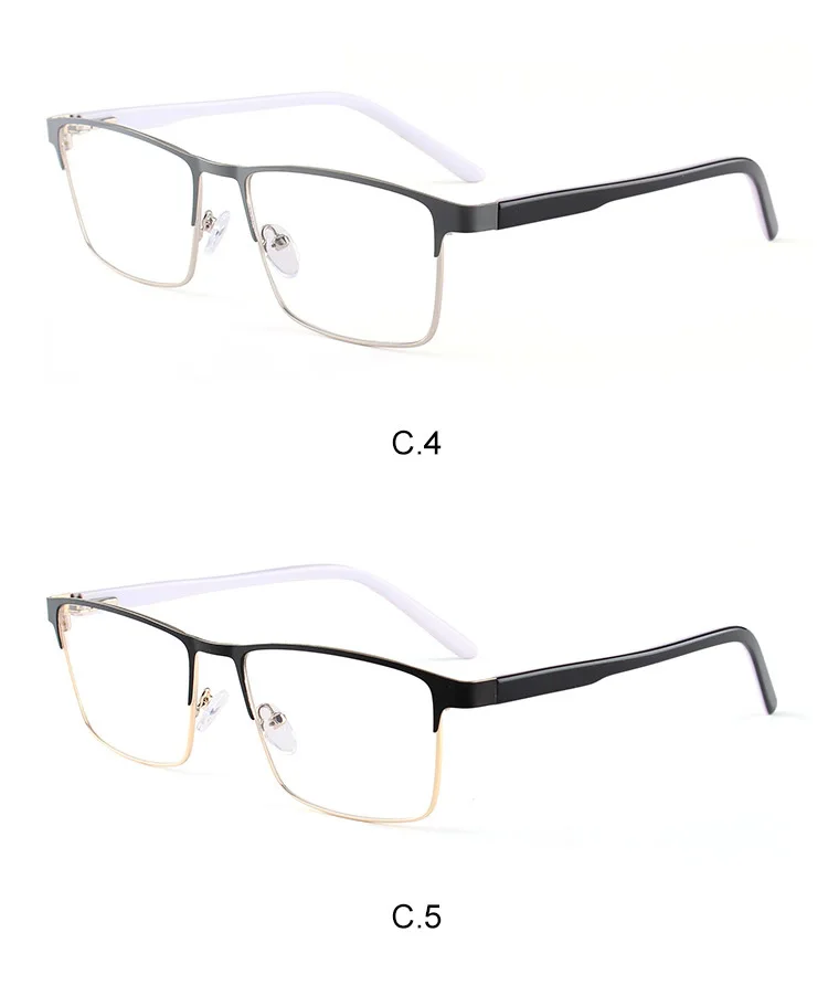 Glasses Frame Myopic Glasses Frame Men's Glasses Frame Spring Leg Metal Mirror Frame