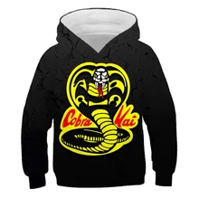 

Boys Cobra Kai Pullover Hoodie Cobra Kai Hoodie Oversized Pullover Hoodie Printed Cartoon Classic Girls Fun Kawaii Clothes Tops