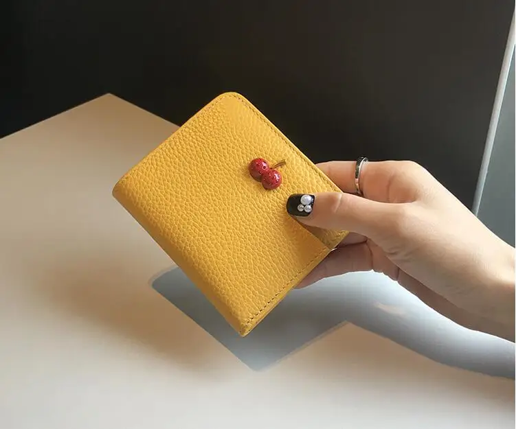 CHSANATO, Женский кошелек, модный, маленький, короткий, коровья кожа, кошелек, роскошный бренд, известный, прекрасный, вишневый, для девушек, кошельки и кошельки