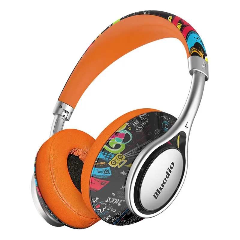 graffiti Оригинальные Bluedio A2 Bluetooth наушники/гарнитура Модные Bluetooth стерео беспроводные наушники для телефонов и музыки - Цвет: graffiti