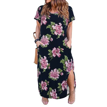 

Big size 9XL dress for Fat MM Women Dress Loose elegant floral plus size long dresses women clothing party dress vestidos