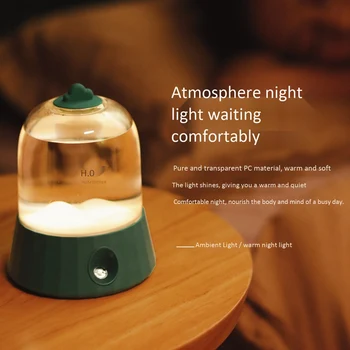 

400ML Mini Air Humidifer Aroma Essential Oil Diffuser with Romantic Lamp USB Mist Maker Aromatherapy Humidifiers