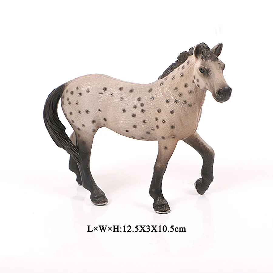 Животные на ферме, модели лошадей, Appaloosa, гарвардский ганновер, Clydesdale Quarter Arabian Horse, фигурки, цельная игрушка для детей - Цвет: 24