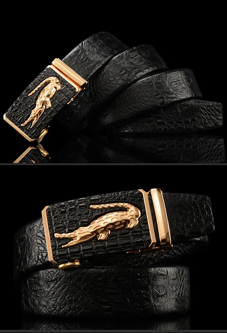 LAUTUS Lot de 4 connecteurs de sangle de ceinture en cuir robuste