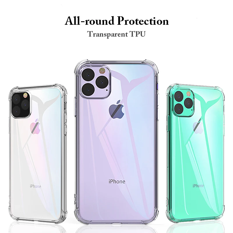 Для iPhone XR XS 11 Pro Xs Max 6 6s 7 8 Plus чехол, Силиконовый противоударный прозрачный защитный для Apple iPhone 5 5S SE 11 чехол