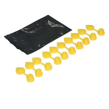 

10 - Yellow Replacement Gas Can Fuel Jug Vent Cap Plug Eagle Chilton Spouts