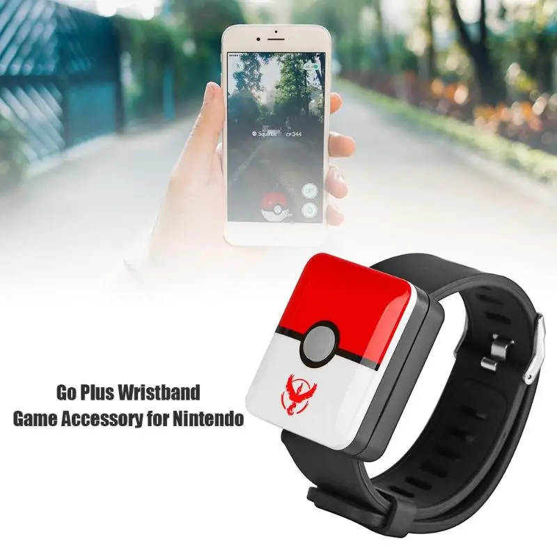 Квадратный браслет Автоматическая ловля подходит для Kind Pokemon Go Plus(красный