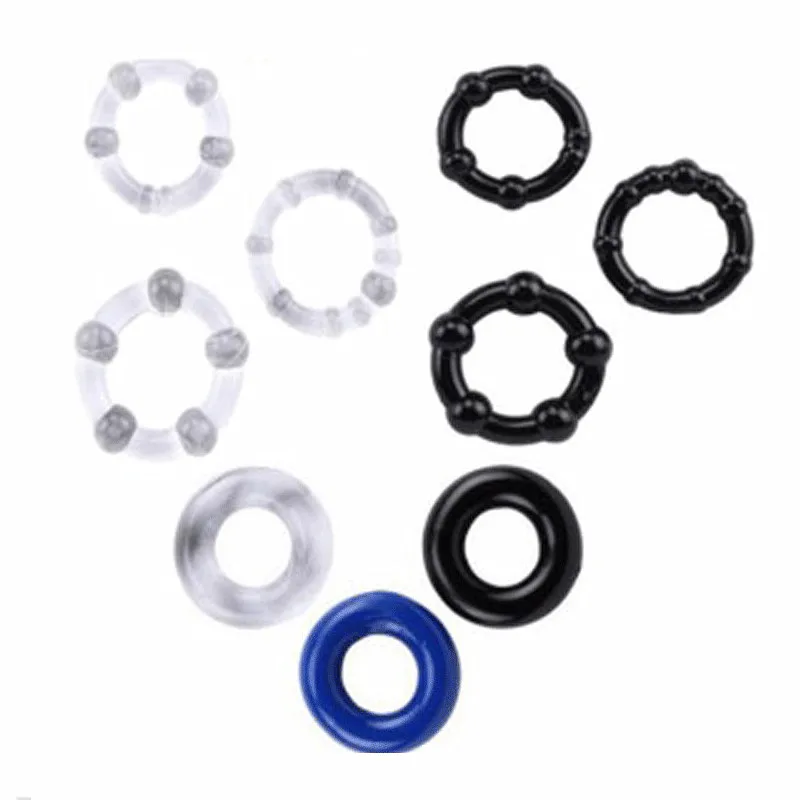 3-częściowe silikonowe pierścienie z koralikami, opóźniające wytrysk, blokujące wytrysk, zwężające, pierścienie erotyczne dla mężczyzn_voghion.com