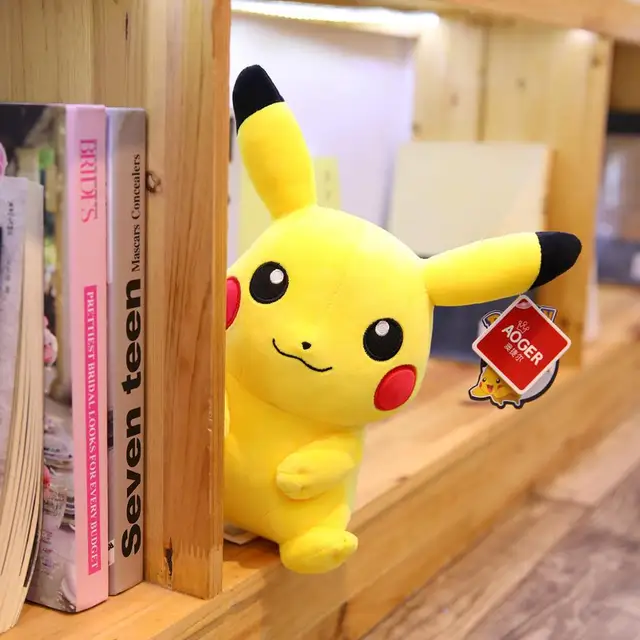 Activity price cute Pikachu plush toy large size full pillow Pokemon stuffed doll to soothe the baby birthday Christmas gift for 2