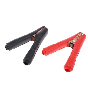 1 пара покрытые медью изолированные зажимы для автомобильных аккумуляторов зажимы 