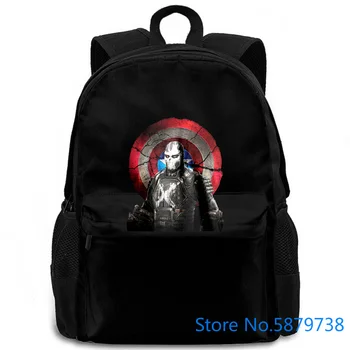 

Novelty Crossbones Captain America Civil War Adult Mens Black Mens women men backpack laptop travel school adult