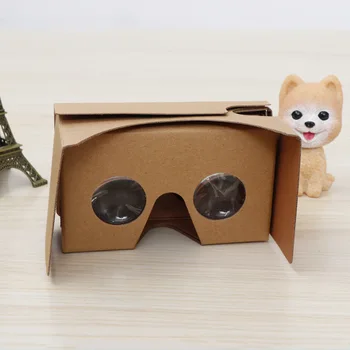 

Google Cardboard Virtual Reality Glasses VR corrugated paper simple 3D Glasses small gadget do it yourself headset