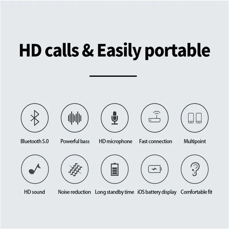 Fine-blue F970Pro Wireless Bluetooth 5.0 Earphone Telescopic Back Design Handfree Headset Audifonos Para Celular 40OCT2906