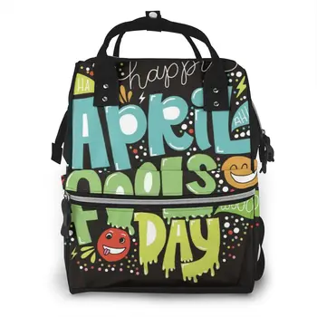 

Mummy Bag April Fools Day Nappy Backpack Large Capacity Stroller Bag Mom Baby Multi-function Waterproof Outdoor Diaper Bags