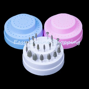 

20 PCS Dental Diamond Burs Dentistry 2.35mm Dental Burs+1pc 60 Hole Block