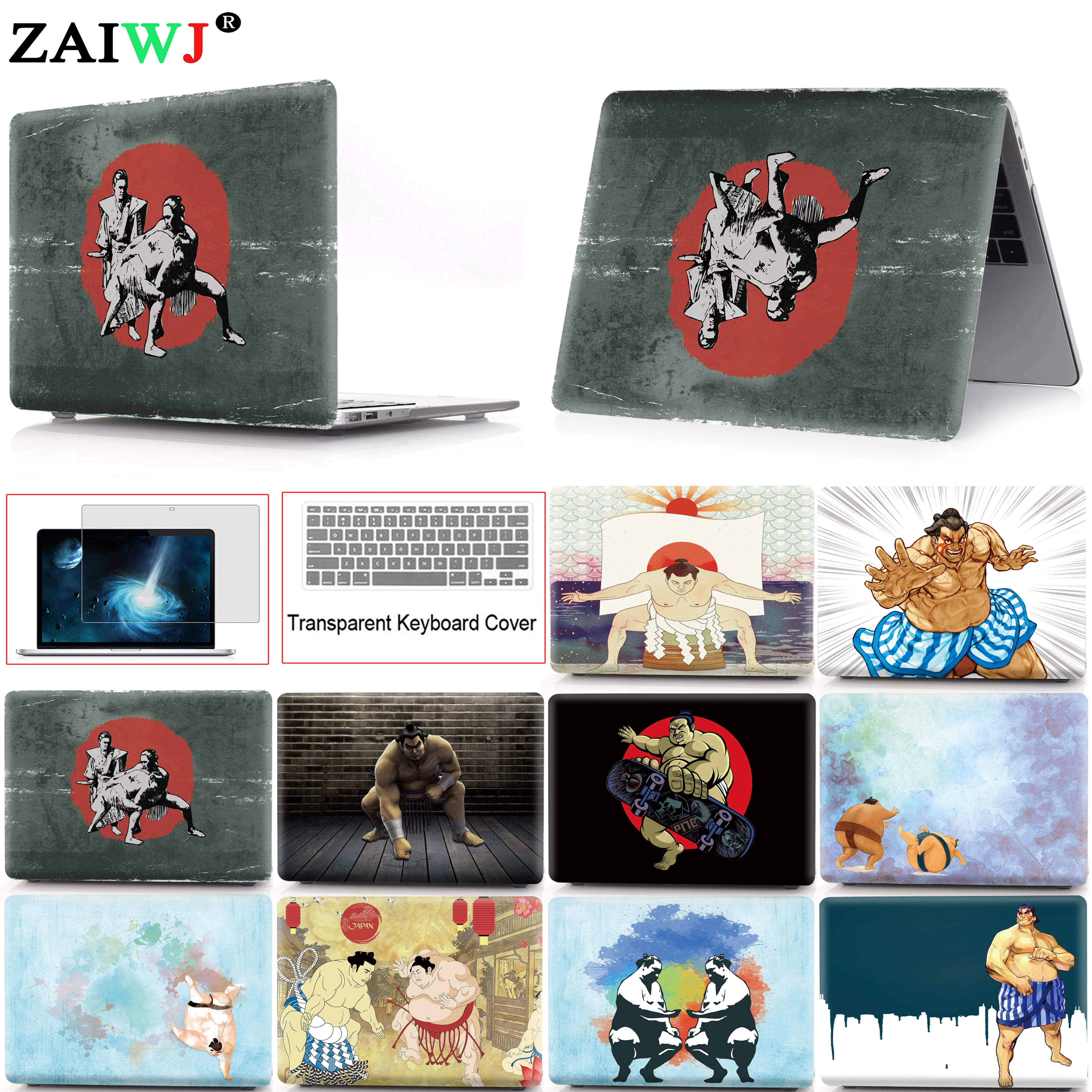 Новинка чехол для ноутбука Sumo с принтом для MacBook Air Pro retina 11 12 13 15 Pro 13,3 15,4 дюймов с сенсорной панелью+ чехол для клавиатуры