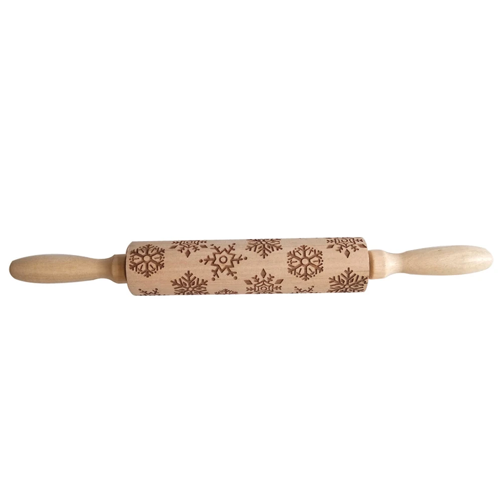 

Xmas Rolling Pin Mold Kitchen Tool Pin Roller Rolling Baking Cookie Making Bar