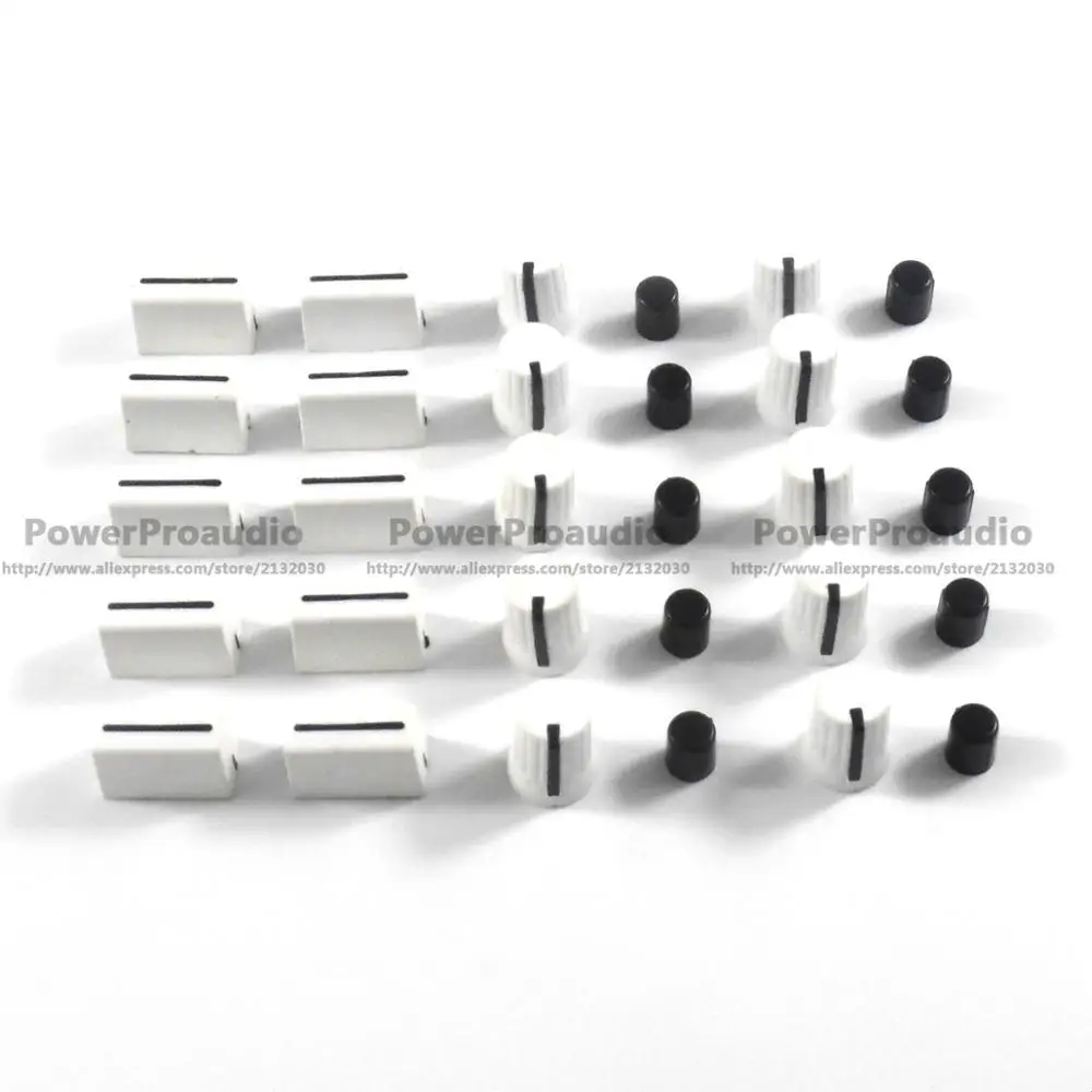 10pcs Rotary Knob+10pcs Fader Cap For Rane Mixer Ttm 57 61 62 64 68
