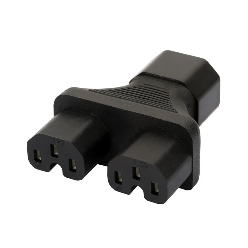 Переходник переменного тока IEC 320 C14 в 2x C15 Y Split 3Pole Male Female преобразователь Dual