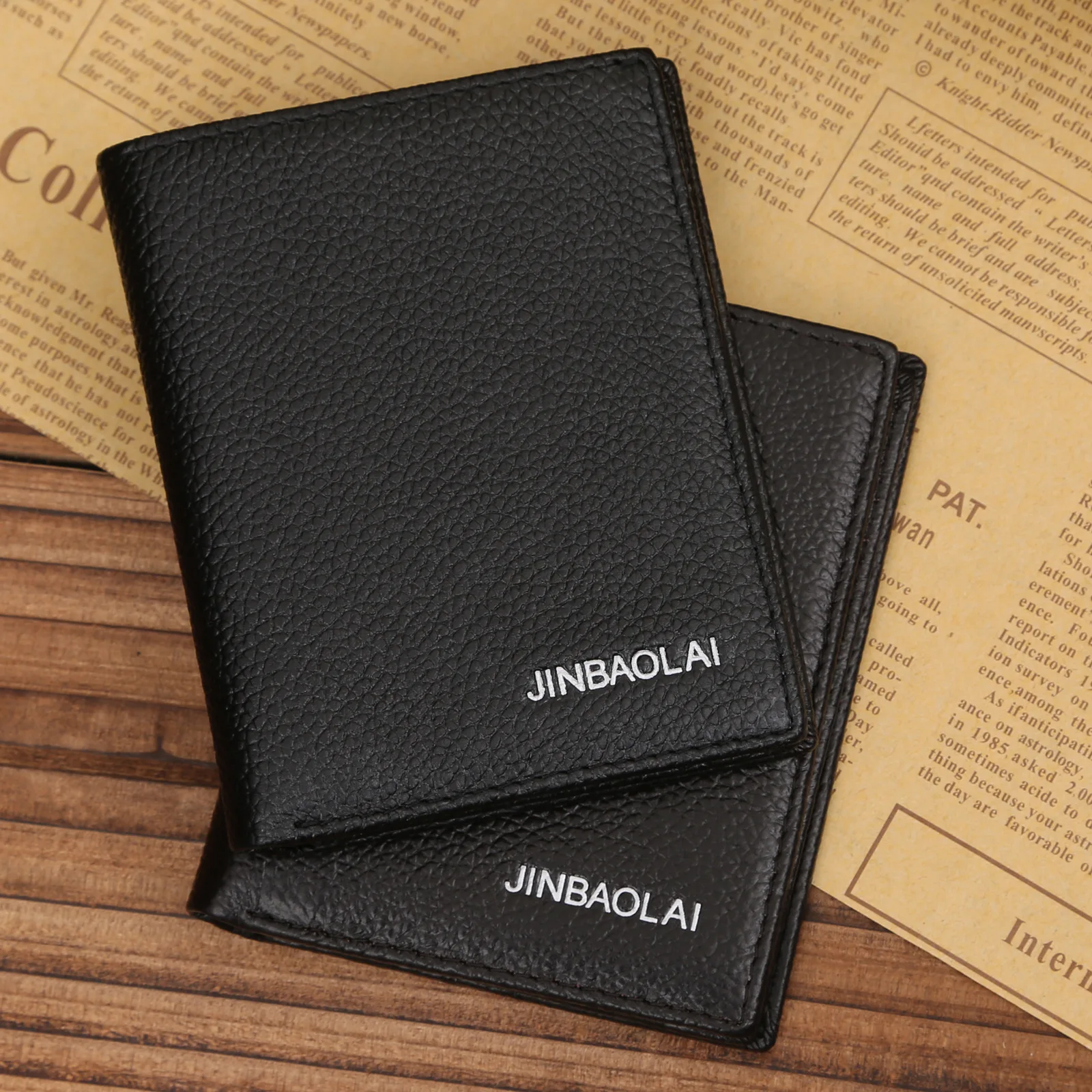 Jinbaolai фирменные мужские кошельки с карманами из натуральной кожи, чехол для кредитных карт, кошелек для водительских прав, мужской кошелек, Cartera Mujer