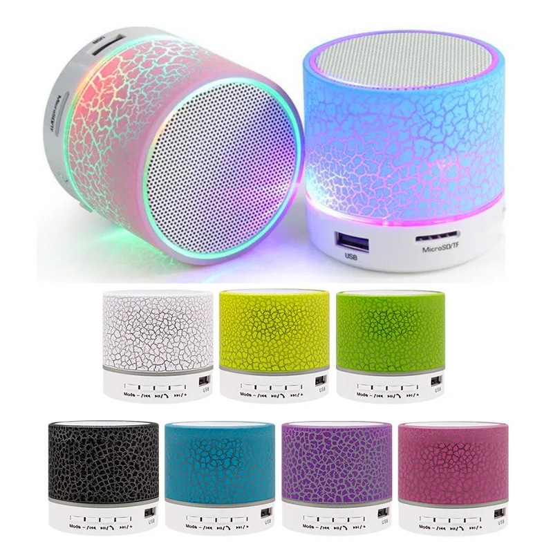 Мини Bluetooth динамик беспроводной Колонный громкий со светодиодной подсветкой