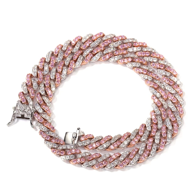 UWIN 9mm Iced Out Women Choker Necklace 