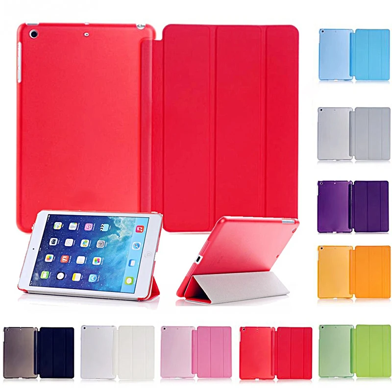  Smart Leather Cover Stand For iPed 10.2 Air 9.7 10.5 Pro 11 12.9 Case Folding Folio Coque For iPed 