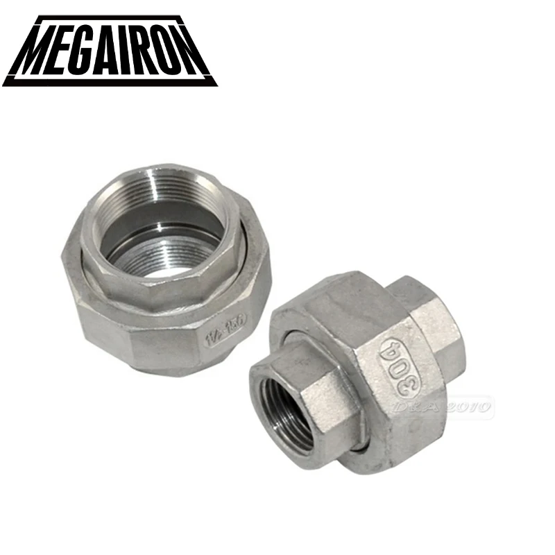Фитинги для труб MEGAIRON BSPT 1/2 дюйма DN15 из нержавеющей стали SS304|pipe fittings stainless steel|fittings