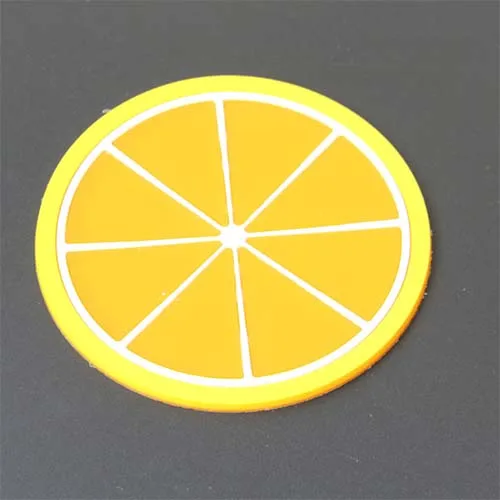 Lemon 1 шт фруктовая форма подстаканник силиконовый коврик для чашки Креативный нескользящий изоляционный коврик подстаканник кухонная барная посуда - Цвет: Lemon