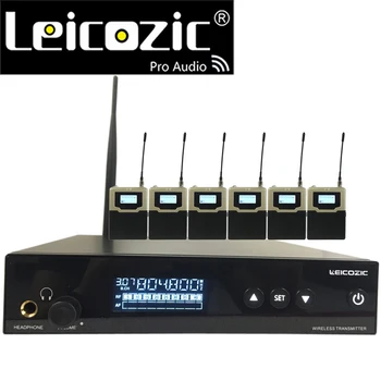 شراءسماعات أذن Leicozic احترافية داخل الأذن أحادية L560 6 استقبالات نظام مراقبة شخصي سماعة رأس لاسلكية صوت للمسرح
