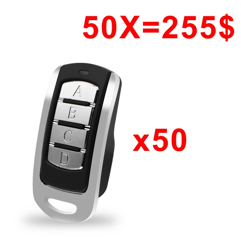 

50pcs For 433.92mhz 868.35MHz 315MHz remote control duplicator fixed code rolling code gate door garage opener for barrier