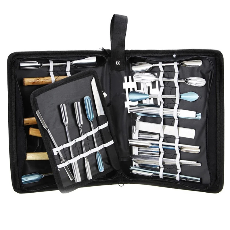 46 Pieces Culinary Carving Tool Set Fruit Vegetable Garnishing Cutting