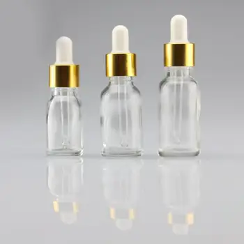 

Transparent Refillable Dropper Bottle Frosted essential oil Glass Aromatherapy Liquid 5-100ml Drop for massage Pipettes Bottles