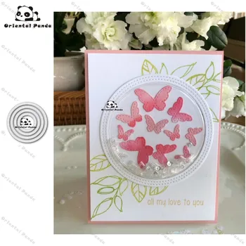 

New Dies 2020 Circular frame Metal Cutting Dies diy Dies photo album cutting dies Scrapbooking Stencil Die Cuts Card Making