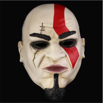 

Game Cartoon God of War Kratos Cosplay 1/1 Terror Resin Mask Action Figure Model Toy X4578