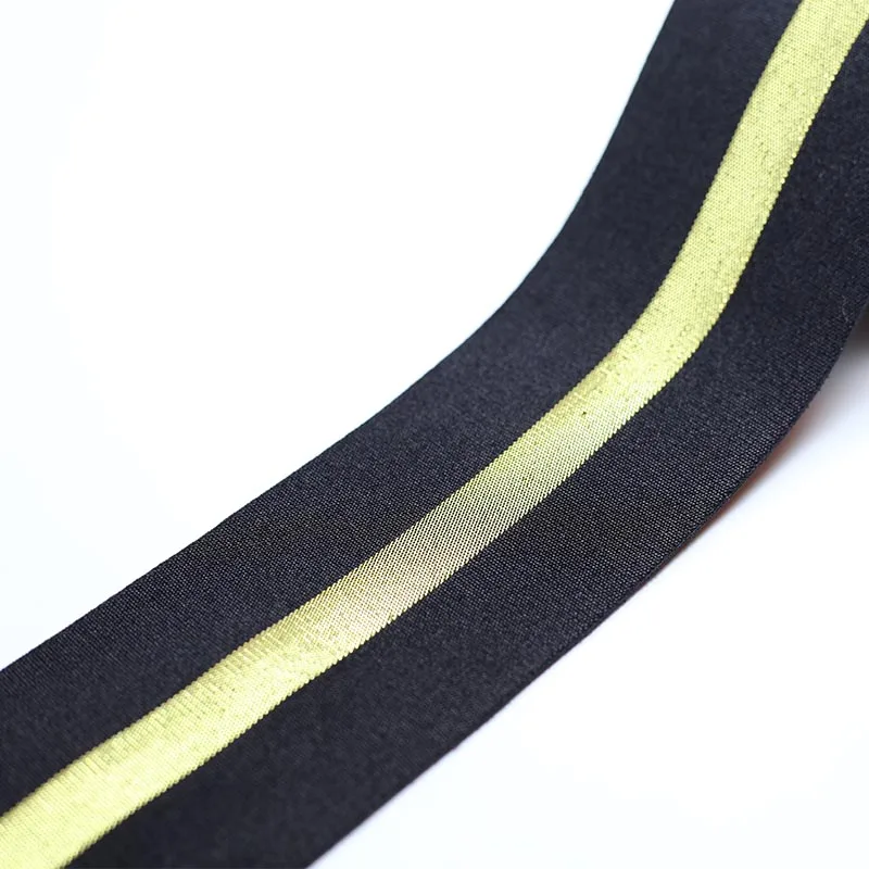 New1M Gold Black 20mm Diy Garment sewing accessories elastic band ...