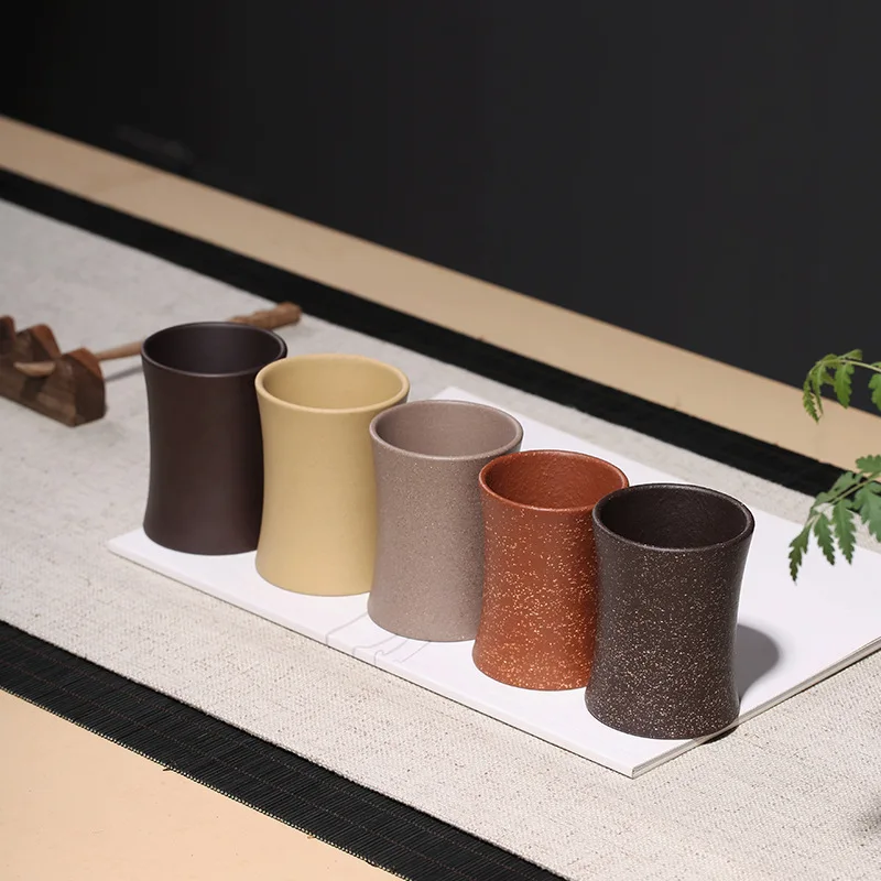 

Large Size Clay Cup Wholesale Kung Fu Tea Set Manufacturers Handless Set Master Cup Handmade Customizable a Generation of Fat