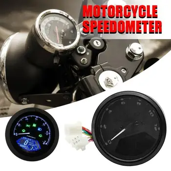 

Universal Motorcycle LCD Digital Speedometer Odometer Tachometer Excellent ABS Plastics Prolonged Durable 12V Motorbike
