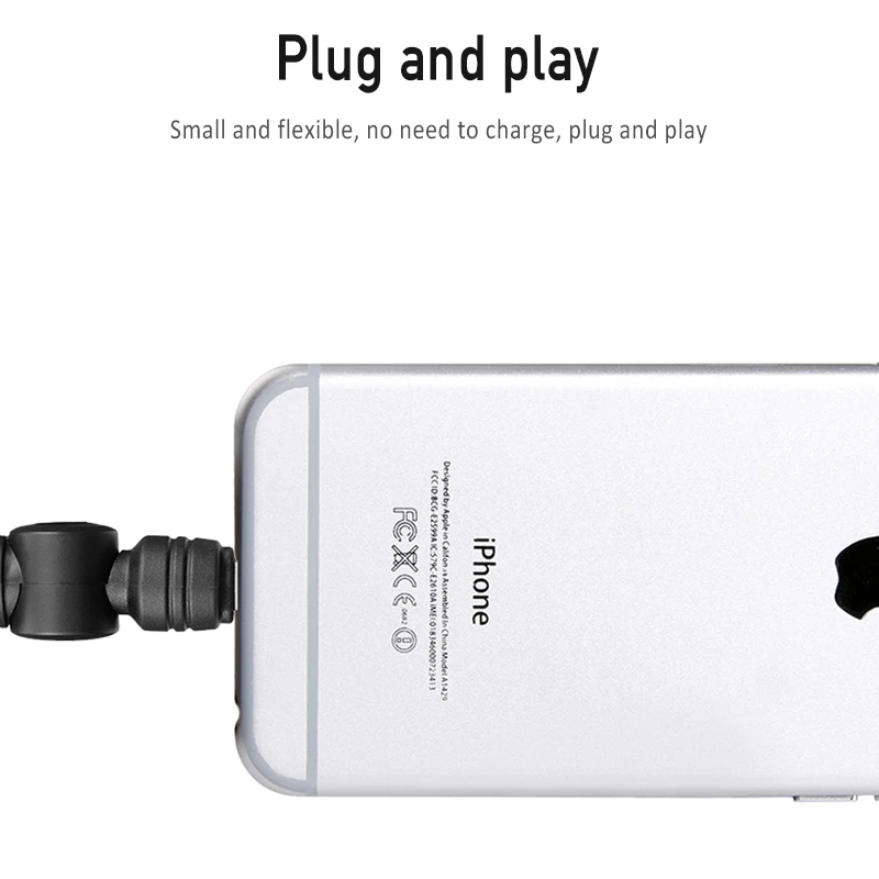 Saramonic Smartmic Di Mini UC Мини Гибкий конденсаторный микрофон с разъемом Lightning и Type C для