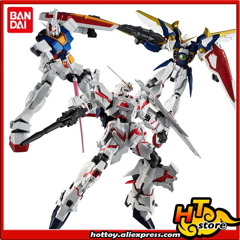 100% Оригинальные фигурки BANDAI Spirit Tamashii World GUNDAM UNIVERSE RX 78 2 XXXG 01W WING 0|Игровые и
