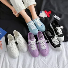 

New Fashion Sneakers Women Canvas Shoes Woman Vulcanize Shoes Classics Low-top Ladies Casual Loafers Female Dual-use Half-drag