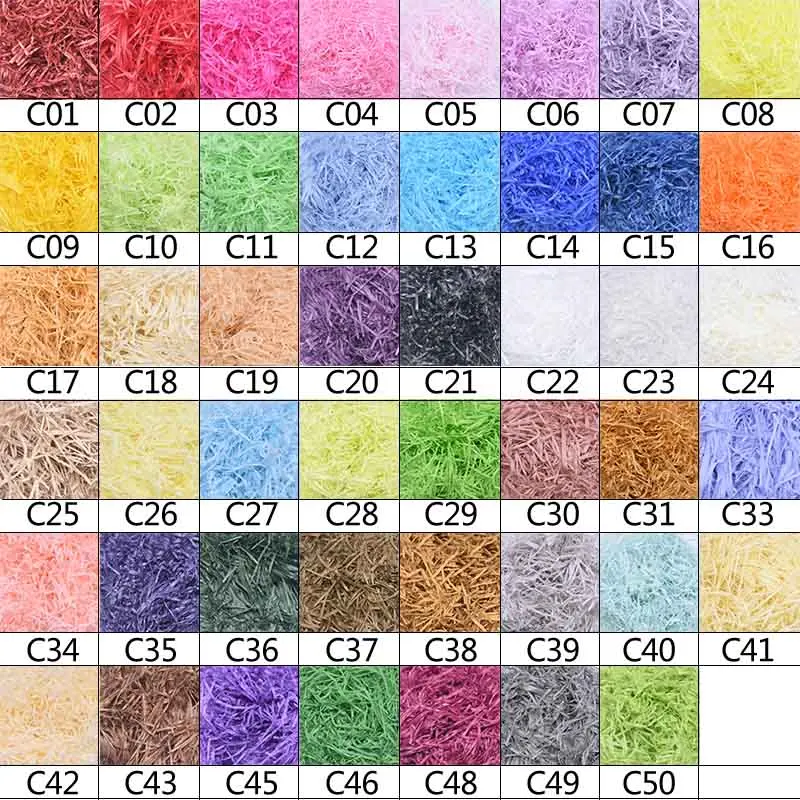 50 г измельченная сморщенная бумажная рафия DIY сухая соломинка ...