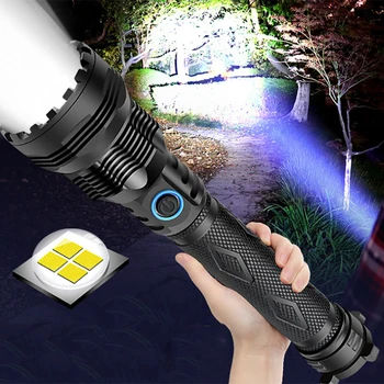 

Outdoor Work Strong Light Zoom P70 Flashlight Type-C Fast Charge High Power LED Durable Waterproof Designed