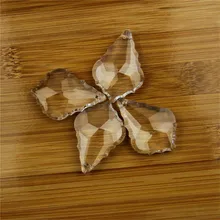 Кленовый лист прозрачные цветные кристаллы части для люстры Ловец солнечных лучей Висячие Подвески части домашний Свадебный декор