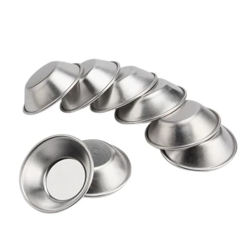 

50Pcs Aluminum Egg Tart Mold Cupcake Pie Cookie Tins Pudding Mould Baking Cups