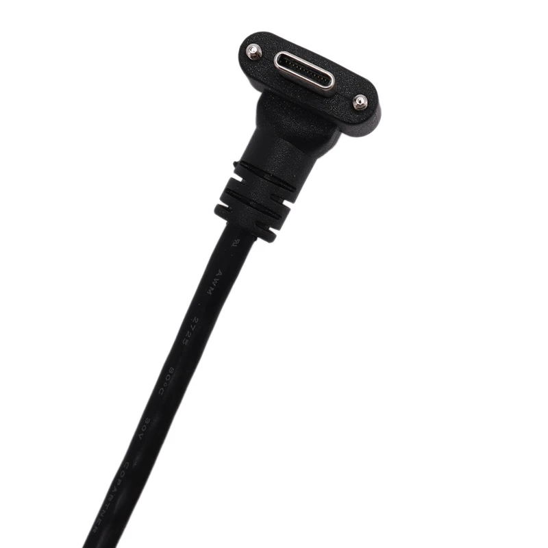 Вниз Вверх Угловой USB 3,1 тип-c двойной винтовой замок до стандарта USB3.0 кабель для передачи данных 90 градусов для камеры 1,2 м