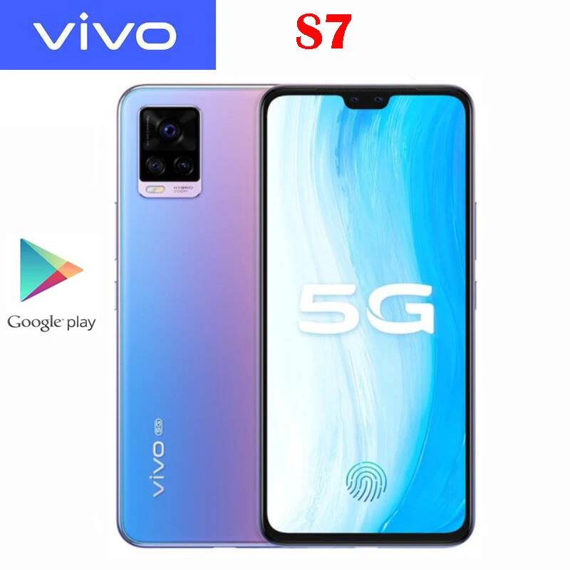 Оригинальный Новый Официальный VIVO S7 5G Смартфон Snapdragon 76 Octa Core 6 44 дюйма AMOLED 64.0MP